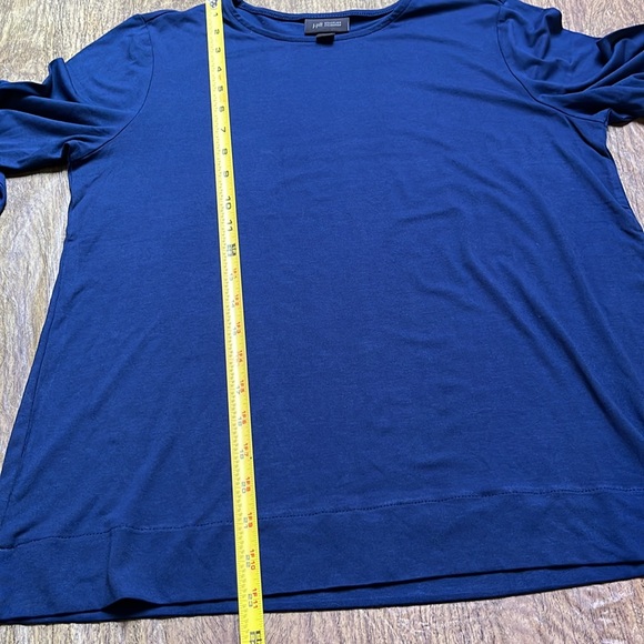 J. Jill Wearever Collection 3/4 Sleeve Navy Blue Casual Basic Top Size S - Picture 11 of 13